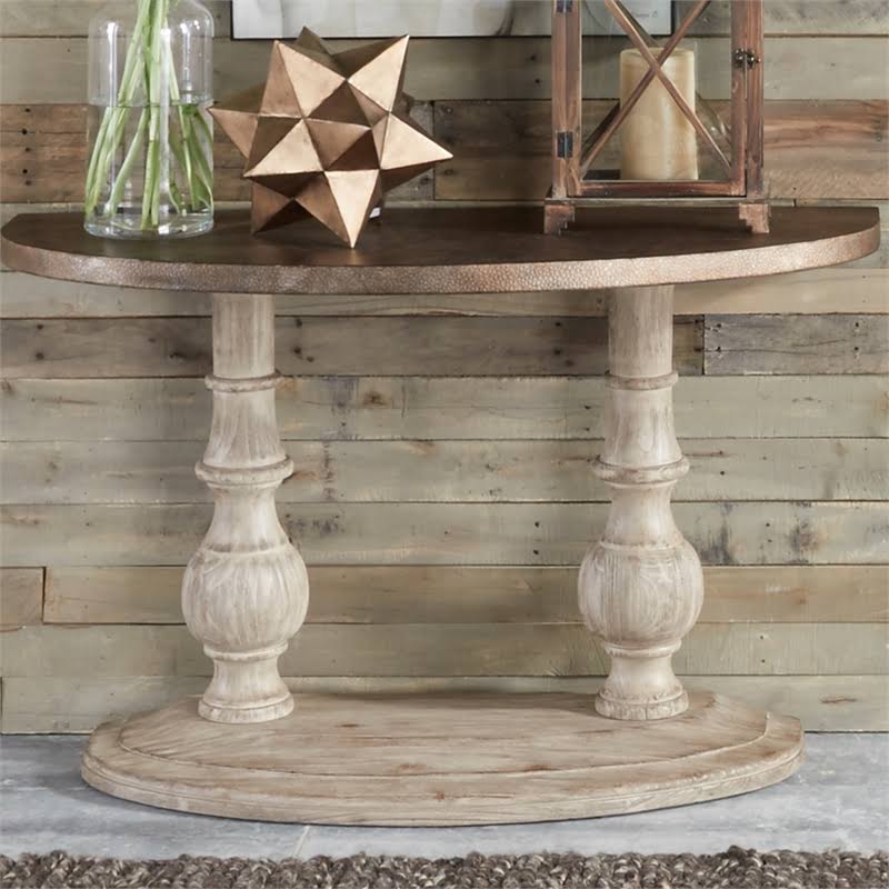 Liberty Furniture Alamosa Half Moon Sofa Table - 108-OT1030