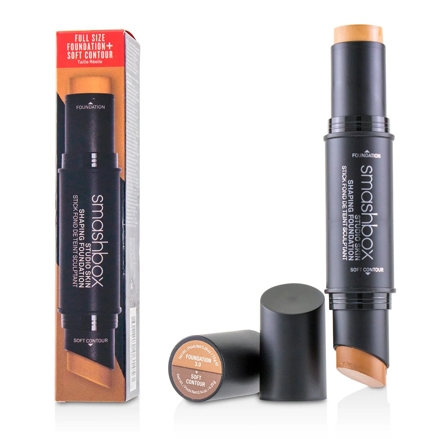 Smashbox Studio Skin Shaping Foundation + Soft Contour Stick - # 3.3 Warm Medium Beige  11.75g/0.4oz