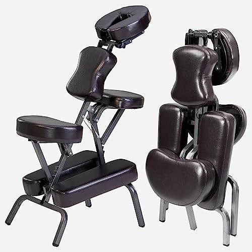 Master Massage Bedford Massage Chair Full Body Portable- Lightweight Massage Chair with Carrying Case-Tattoo Chair Height Adjustable Folding Massage