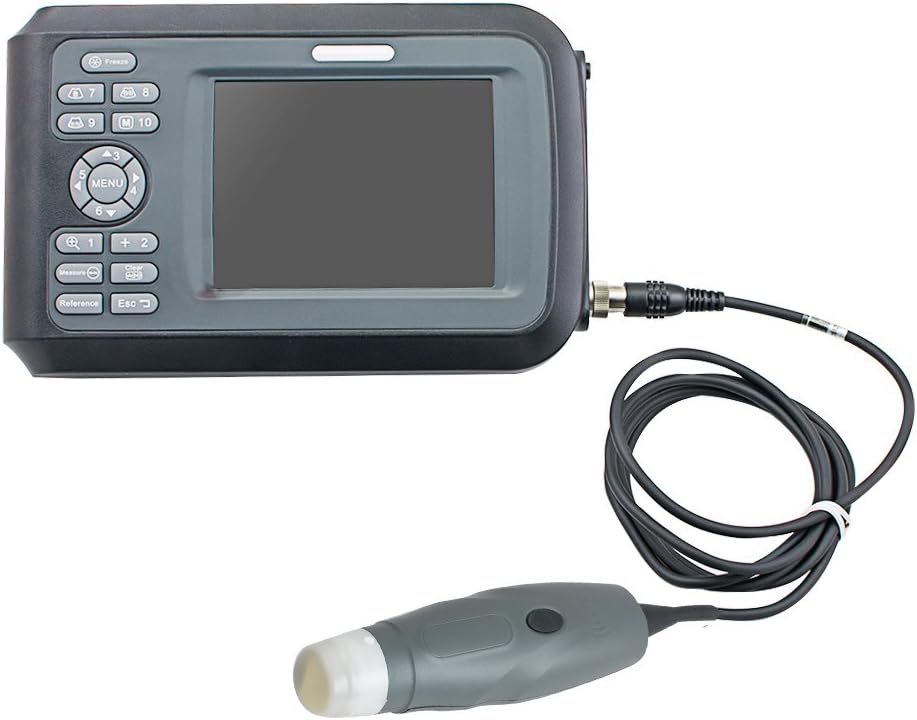 Genmine Ultrasound Scanner Veterinary Portable Farm Animals Pet Handheld Ultrasound Scanner Machine with 3.5MHz Mechanical Sector Probe