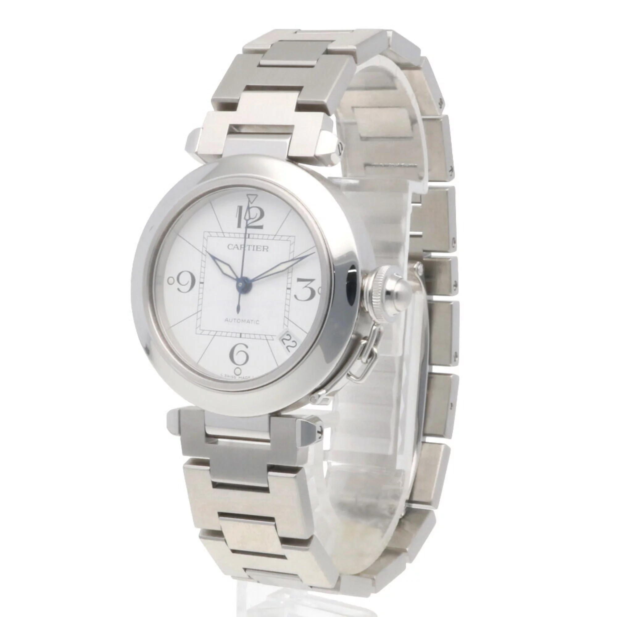 Pre-Owned Cartier CARTIER Pasha C watch stainless steel 2324 unisex (Good)