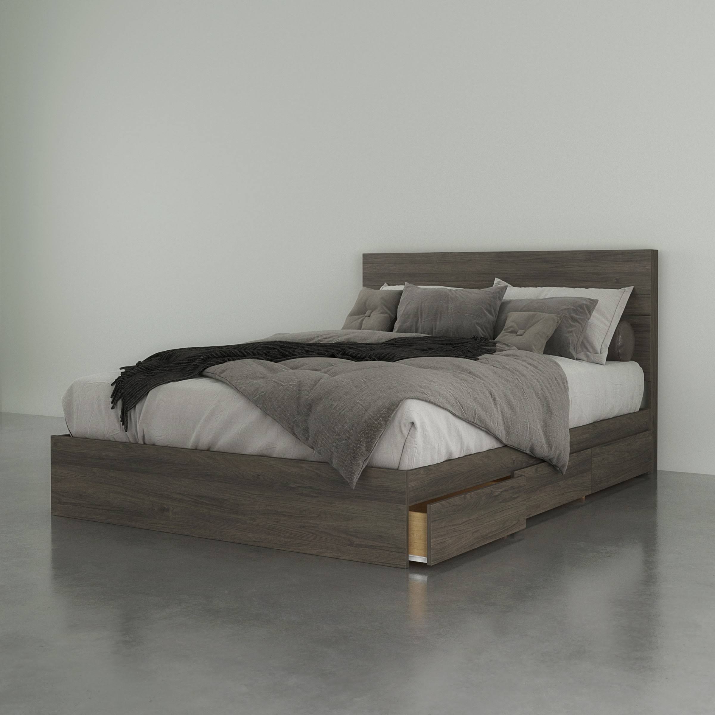Nexera 2 Piece Queen Size Bedroom Set Bark Grey - 402360