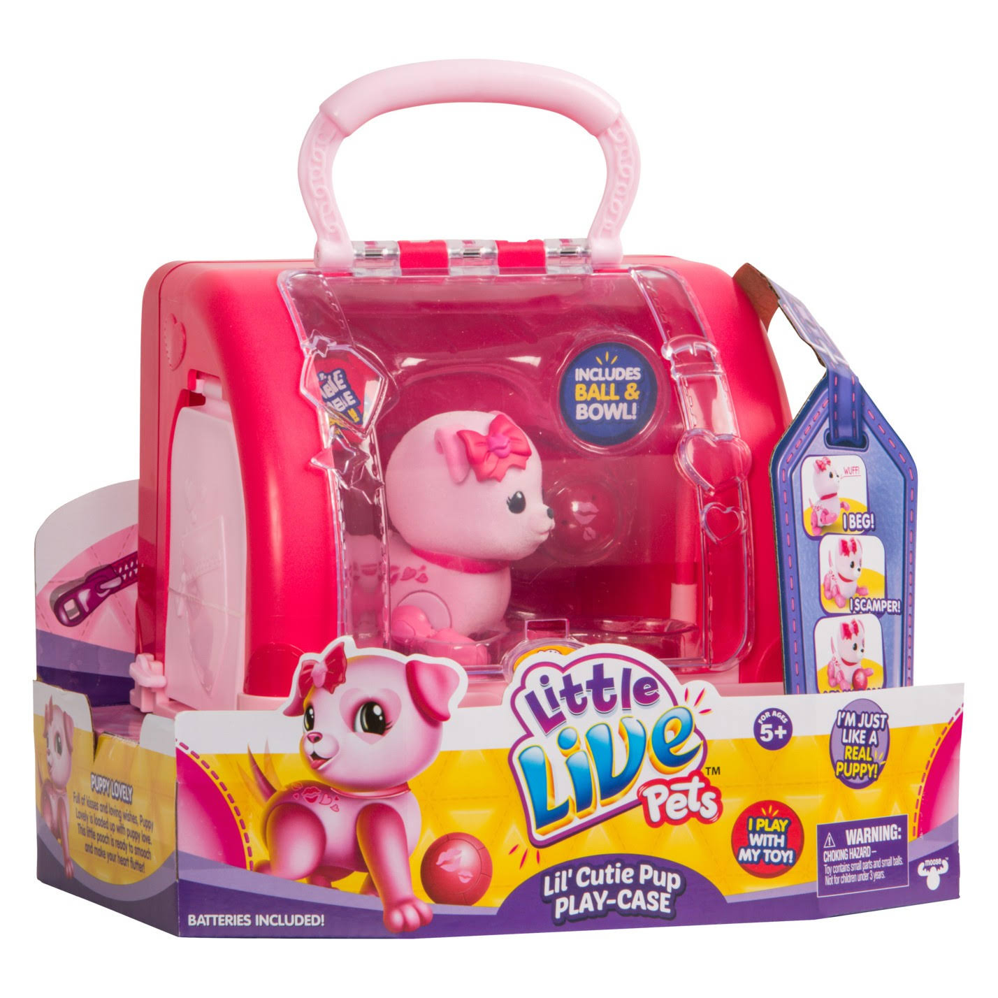 Little Live Pets Lil Cutie Pup Playcase, Puppy Lovely