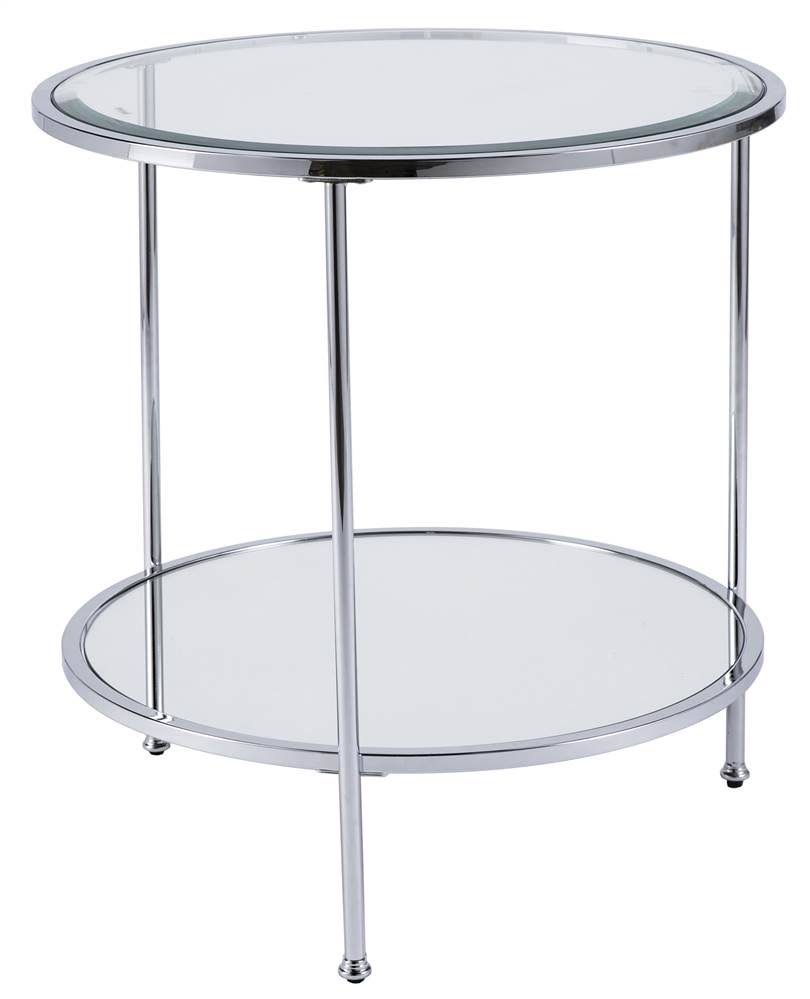 Southern Enterprises Risa End Table in Chrome