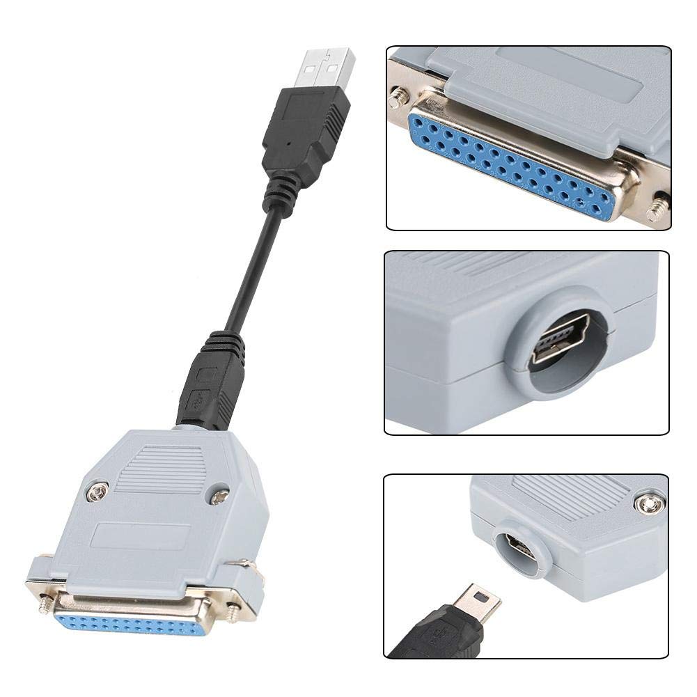 USB to Parallel Adapter, 25 Pin USB to Parallel Adapter Converter with USB Cable for Mach3