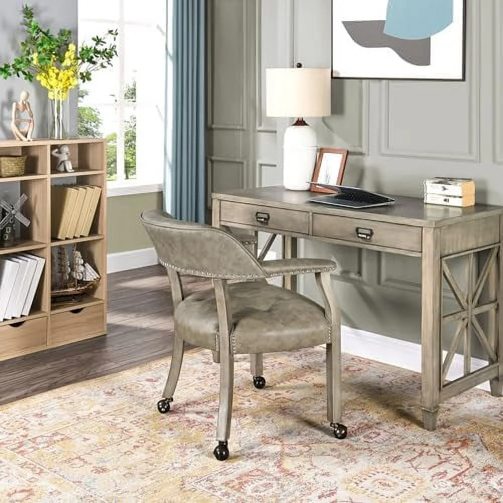 RUNFAYBIU Dining Chair with Casters  Kitchen Table Chair with Caster &amp