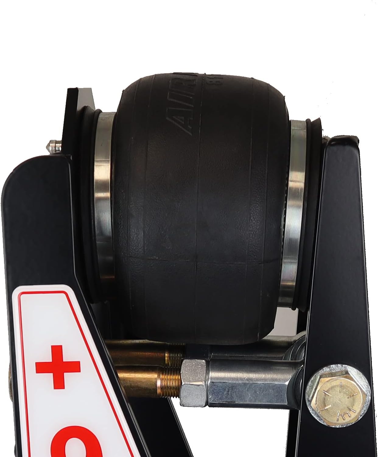 Shocker Gooseneck Air Hitch & Coupler for Exiss Horse Trailers, Round 4" Straight Pin 30K Coupler 9" Offset