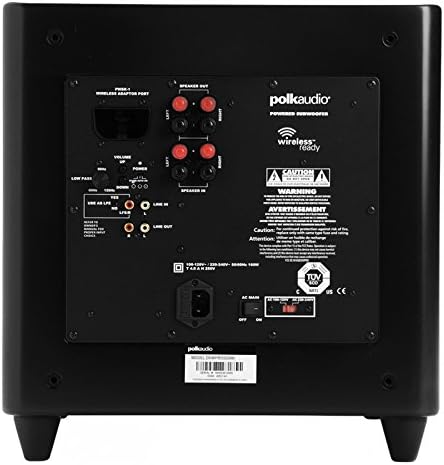 Polk Audio DSWPRO 550WI Powered 10-inch Subwoofer | Powerful 200-Watt Amp | Multiple Placement Options