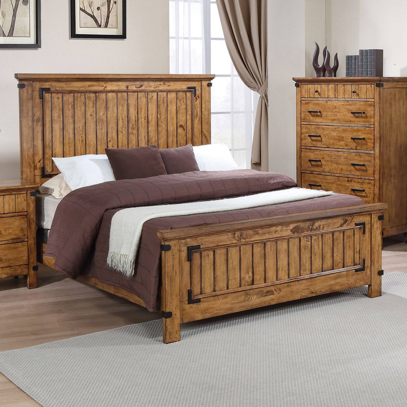 Coaster Brenner Rustic Honey Full Panel Bed-205261F