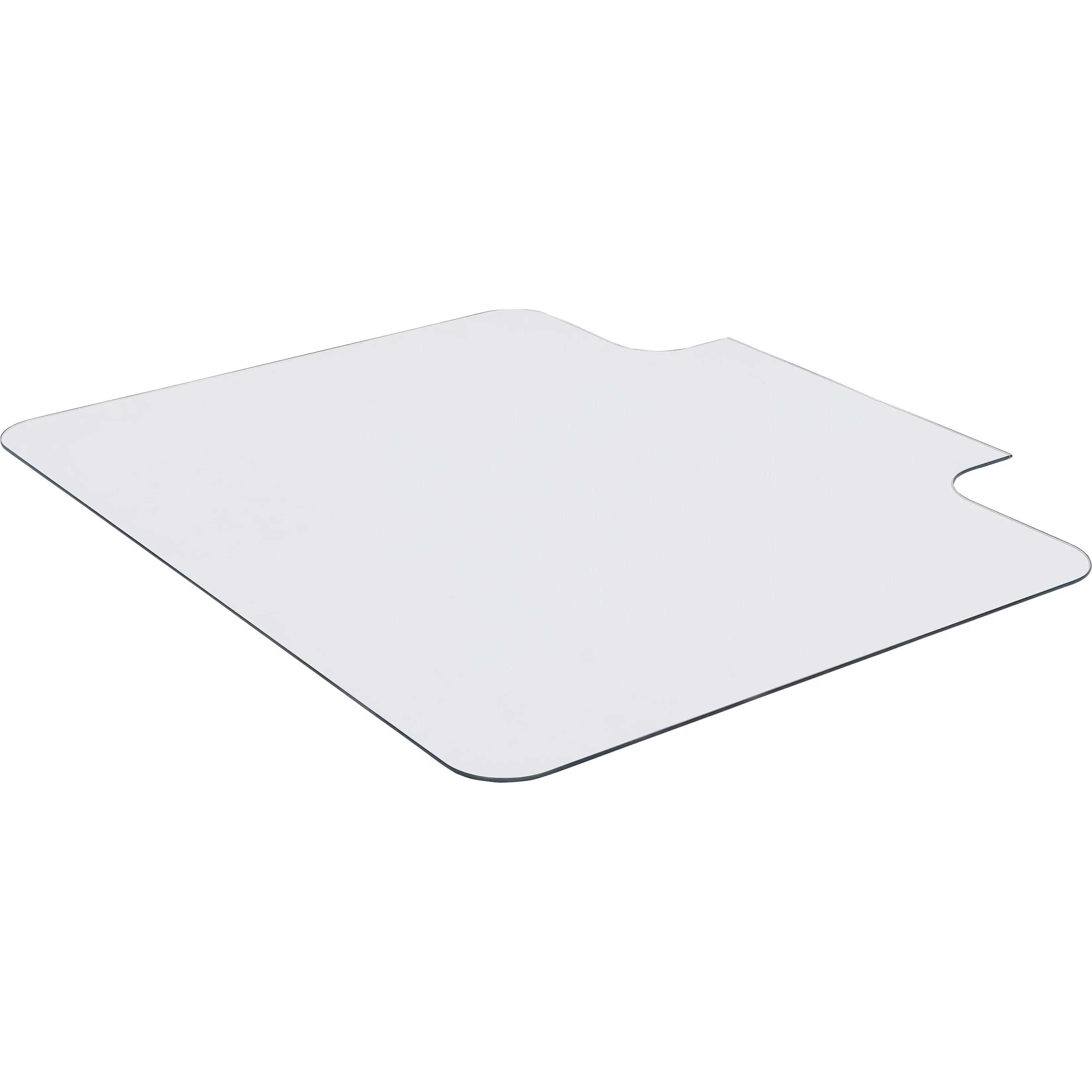 Lorell, Glass Chairmat with Lip, 1 Each, Clear