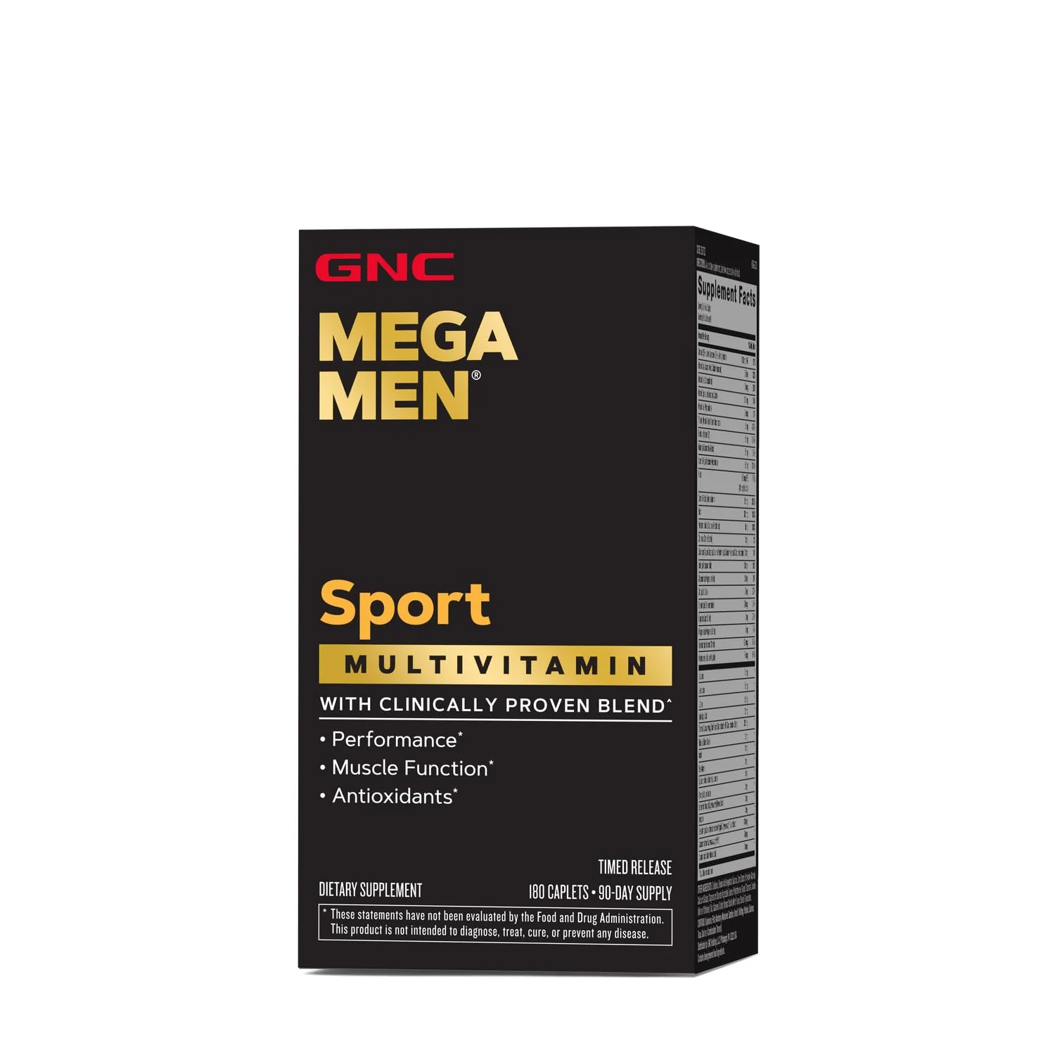GNC Mega Men Sport Multivitamin | Performance, Muscle Function, and General Health | 180 Count - Kansas Nuitrition - HNZSDS