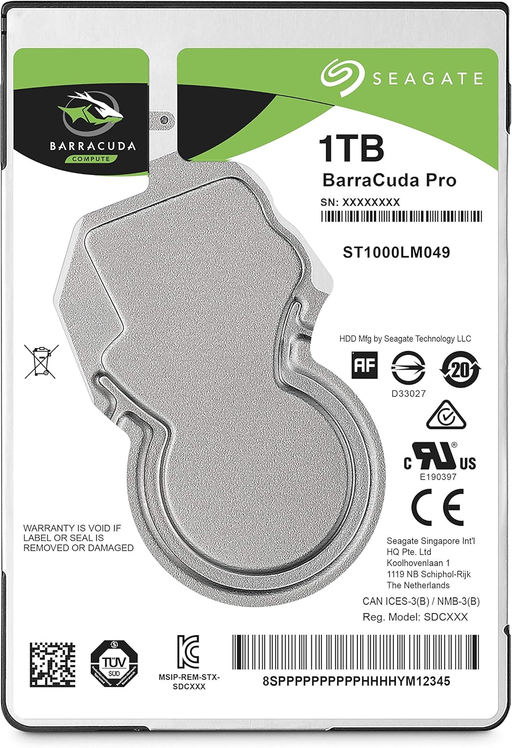 Seagate Barracuda Pro Performance Internal Hard Drive SATA HDD 1TB 7200RPM 6Gb/s 128MB Cache 2.5-Inch (ST1000LM049) Pack of 2