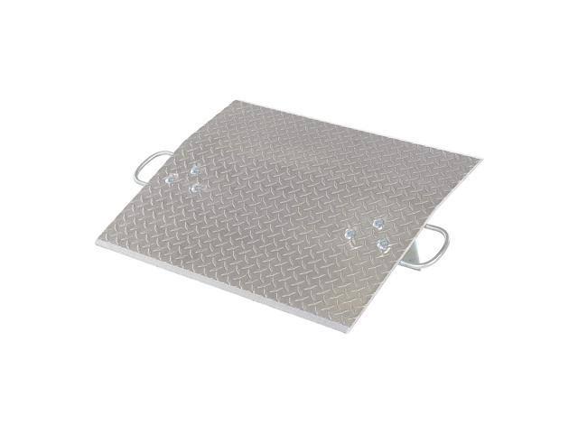 Vestil E-3024 Aluminum Economizer Dock Plate, 3,000-Lb. Capacity, 24x22 Length, 30x22 Usable Width, 36x22 Height difference, 3/8