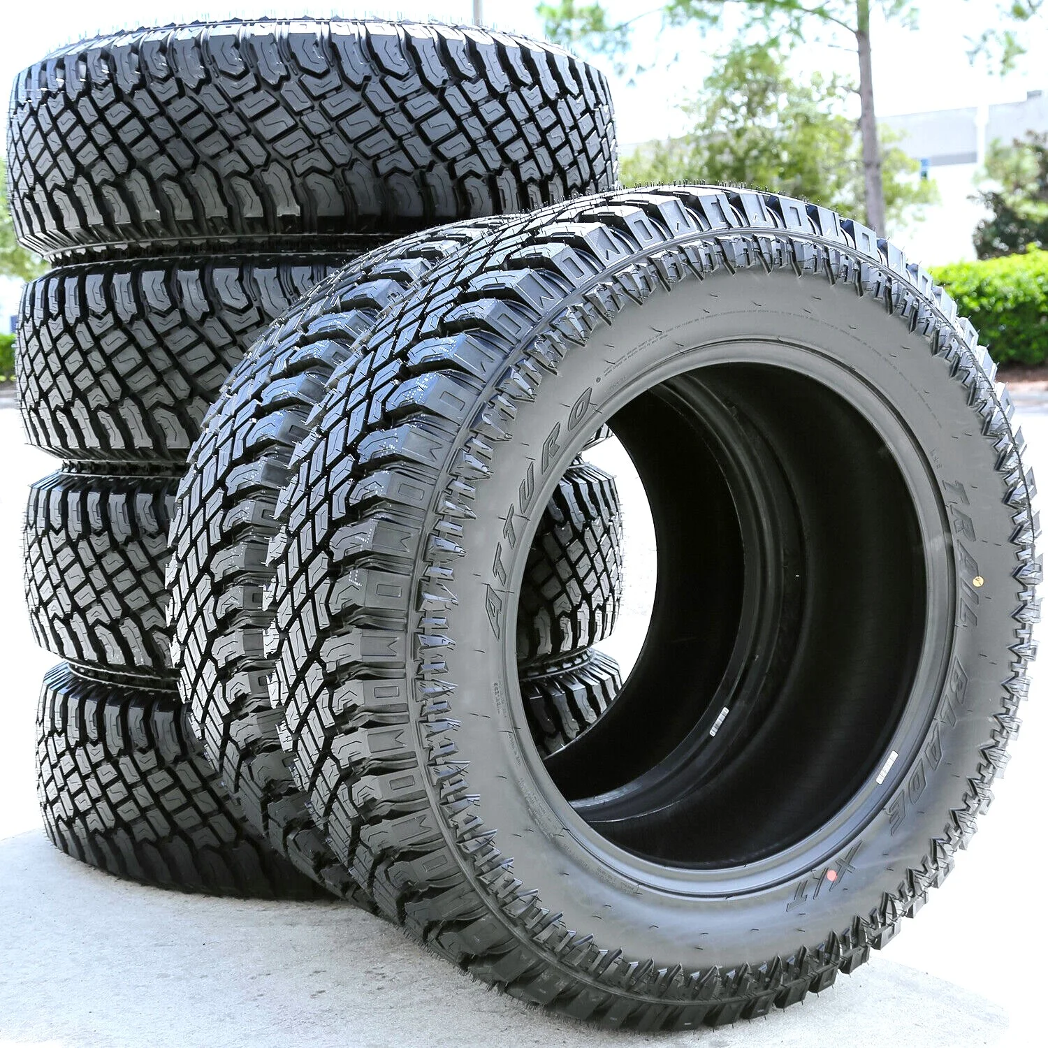 Set of 4 (FOUR) Atturo Trail Blade X/T LT 305/55R20 121/118Q E (10 Ply) AT A/T All Terrain Tires