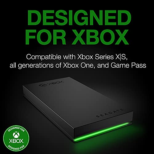 Seagate Game Drive voor Xbox 5TB, Externe harde schijf, USB 3.2 Gen 1, Xbox-gecertificeerd, RGB-ledverlichting, Wit, Data Rescue Service (STKX5000100)