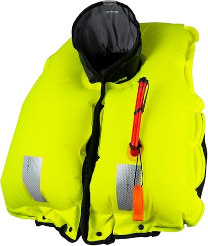 BLUESTORM Stratus 35 Inflatable Life Jacket PFD for Adults | US Coast Guard (USCG) Approved Automatic Self Inflating Life Vest Preserver with Manual