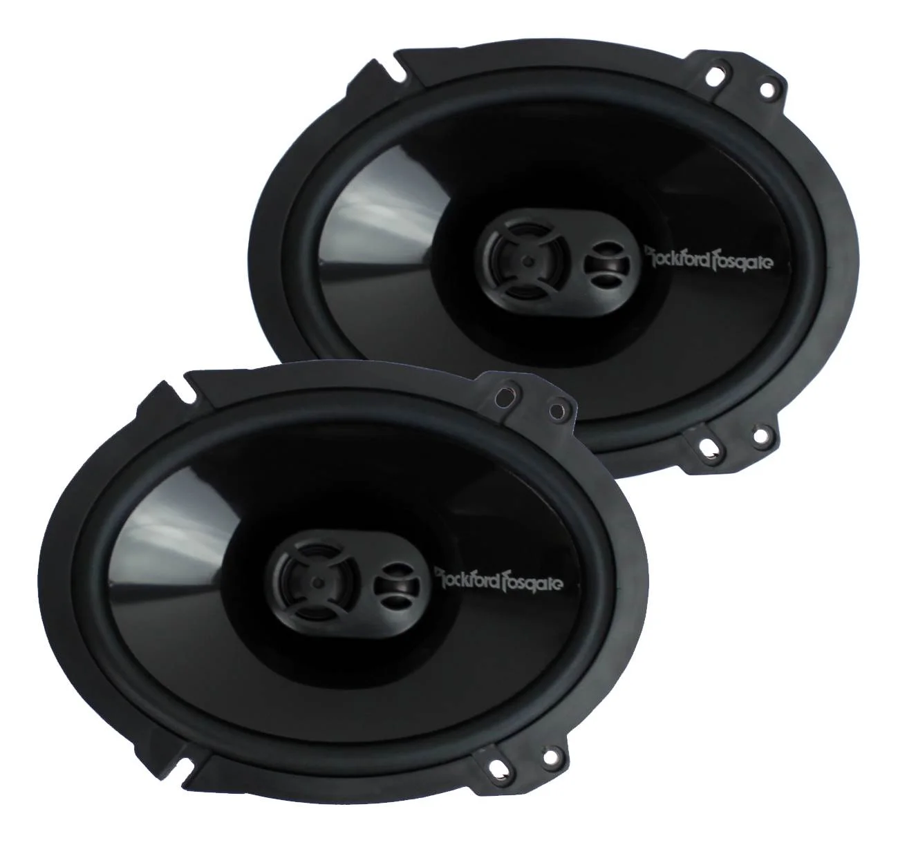Rockford Fosgate P1683 6x8" 260W 4-Ohm 3-Way Car Coaxial Speakers Audio, 4 Pack