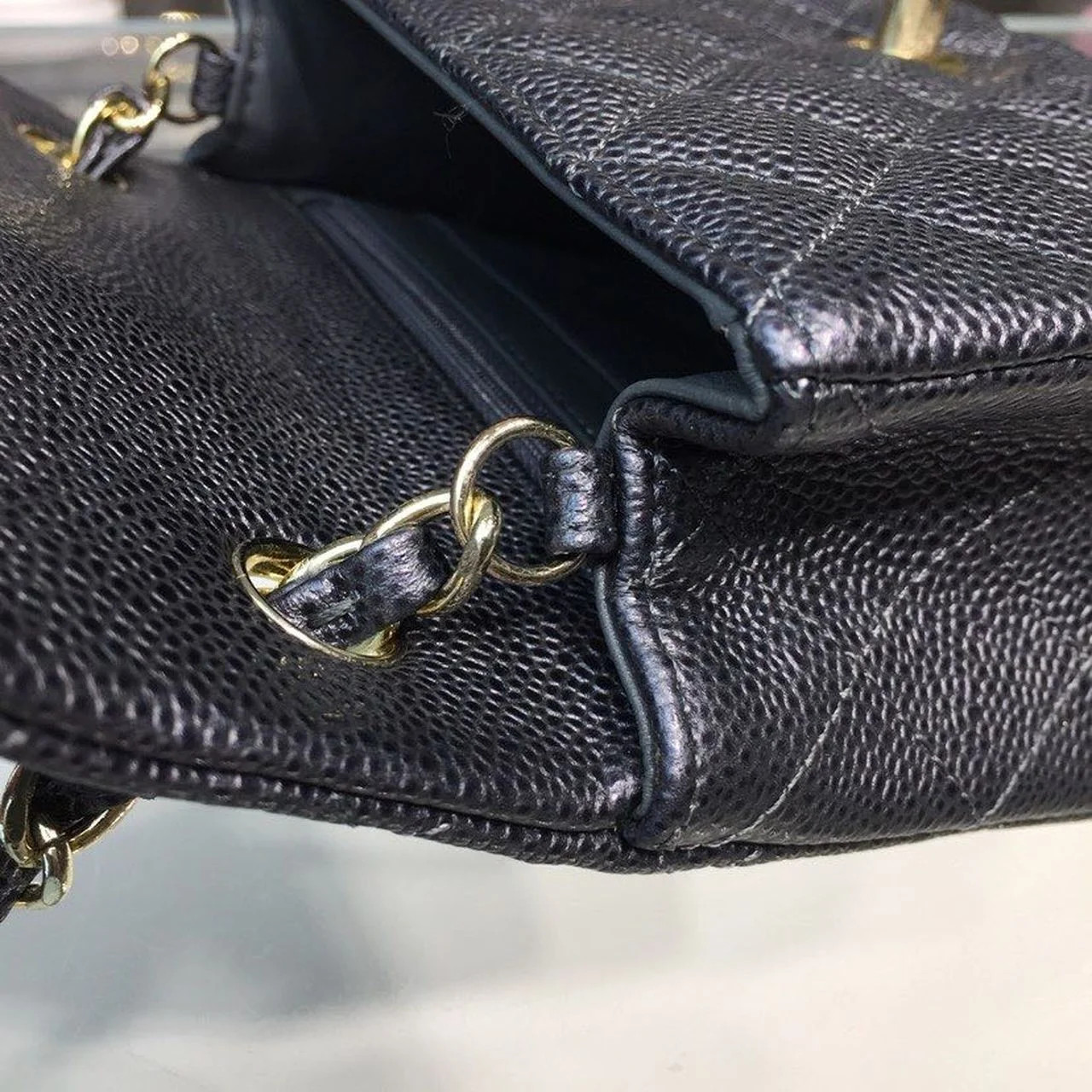 Chanel Mini Flap Bag Caviar Black For Women, Women&rsquo;s Bags, Shoulder And Crossbody Bags 6.7in/17cm A35200