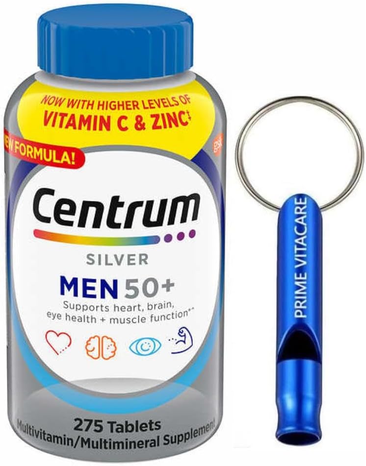 Centrum Silver Men Multivitamin for Mens 50 Plus, Multivitamin Supplement with Vitamin D3, B Vitamins