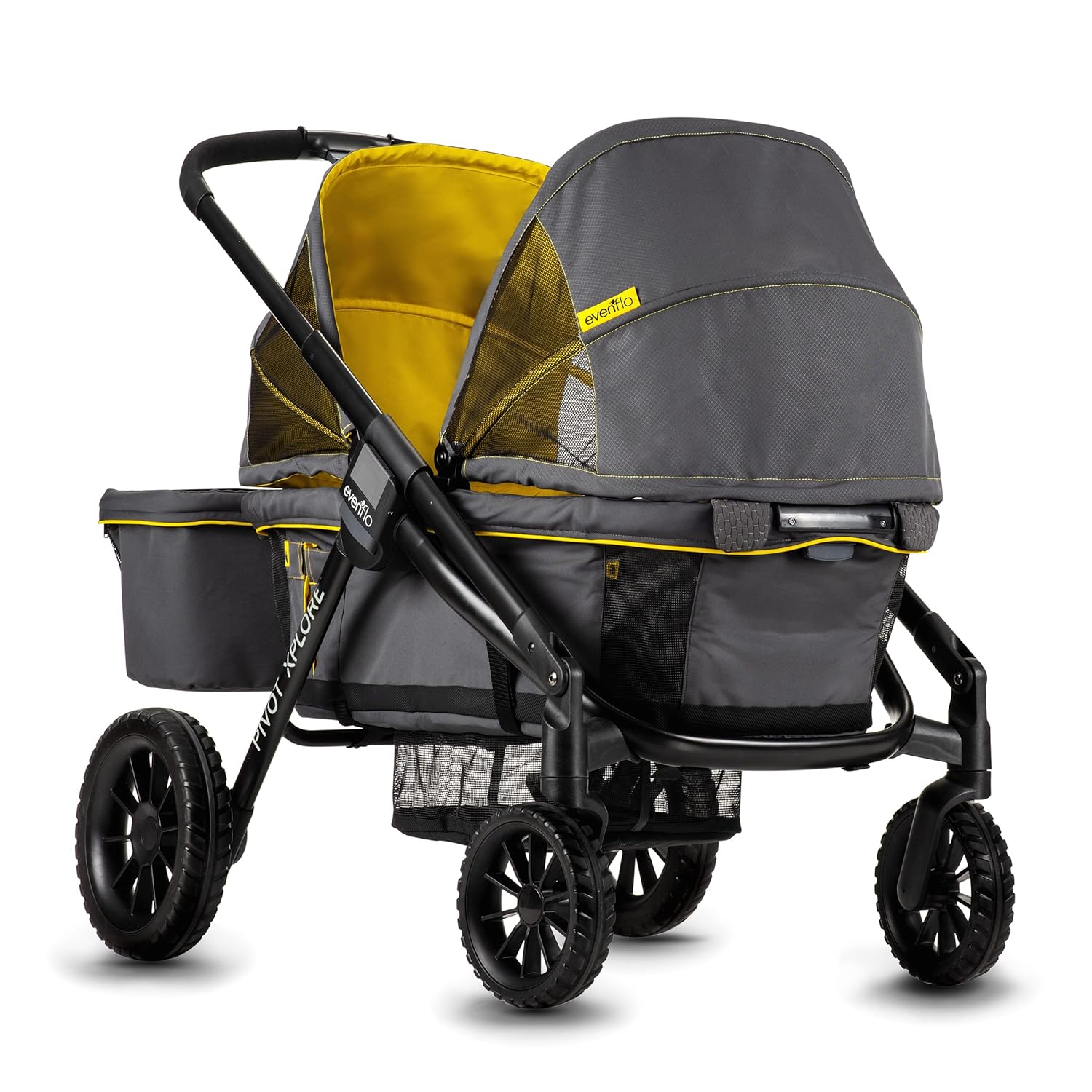 Evenflo Pivot Xplore All-Terrain Stroller Wagon and LiteMax 35 Infant Car Seat Bundle