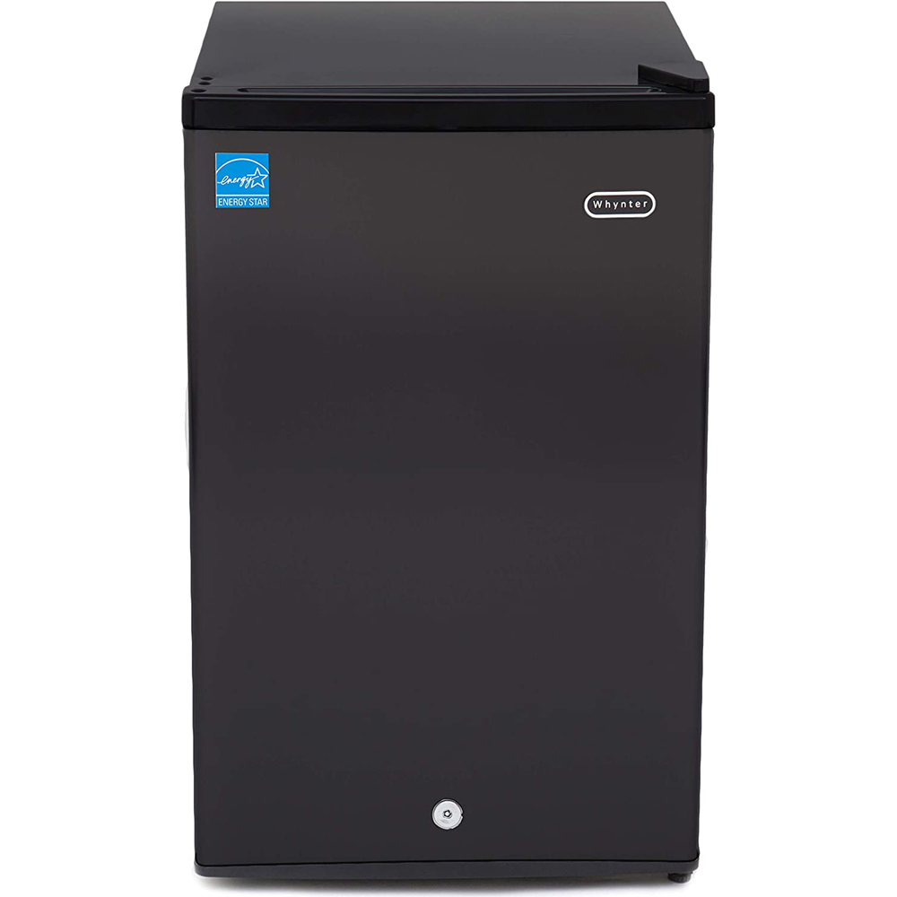Whynter CUF-301BK 3.0 Cubic feet Energy Star Upright Freezer with Lock Black Bundle with 2 YR CPS Enhanced Protection Pack