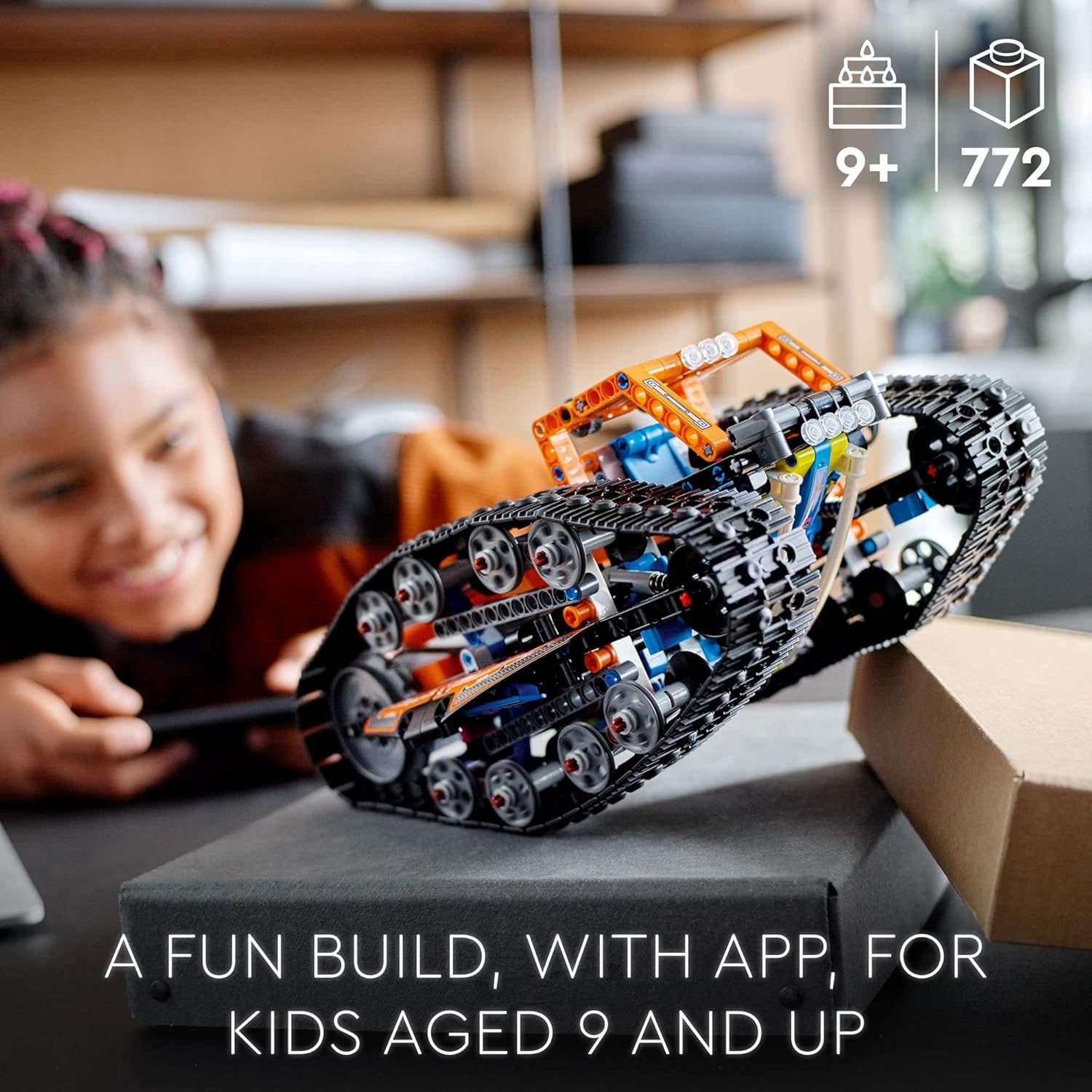 LEGO Technic App-Controlled Transformation Vehicle 42140, Off Road Remote Control Car, Building Car Kit That Flips, 2in1 RC Truck and Race Car Toy