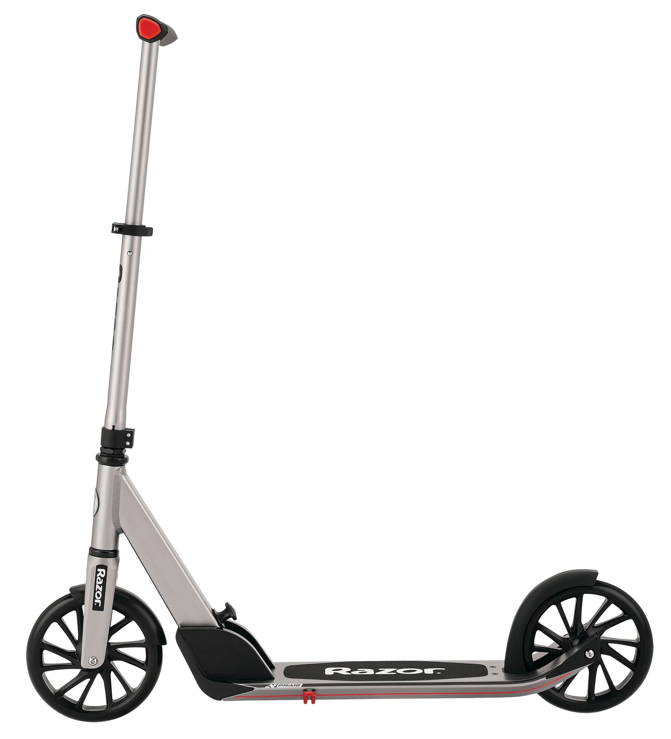 Razor A5 Prime Kick Scooter, 8" Spoked Urethane Wheels, Anodized Aluminum, Anti-Rattle Folding Scooter