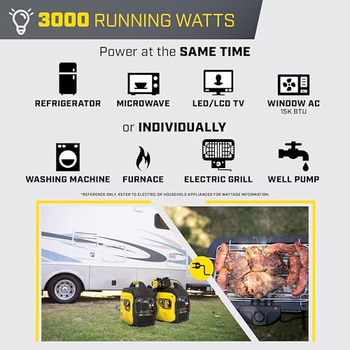 Champion Power Equipment 4000-Watt RV Ready Portable Inverter Generator with Quiet Technology and CO Shield