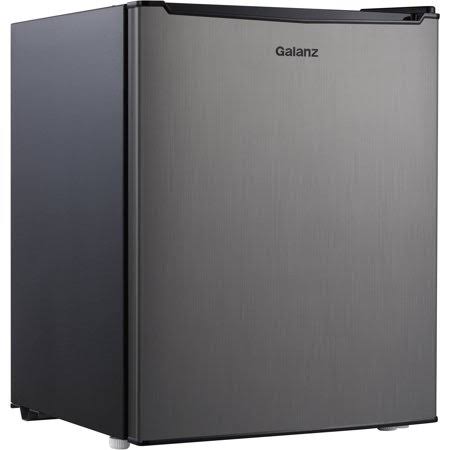 Galanz GL27S5 Single Door Compact Refrigerator - 2.7 cu ft - Stainless Steel