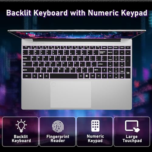2025 Gaming Laptop, 15.6 Inch Laptop Computer, 32GB RAM 1TB SSD,AMD Ryzen 7 5700U 8C/16T Processor(up to 4.3Ghz),AMD Radeon Graphics,15.6&rdquo