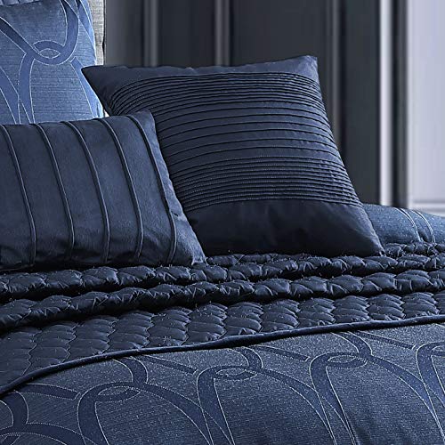 Riverbrook Home 100% Polyester Comforter Set, Queen, Hillcrest - Ivory/Gold, 9 Piece Set