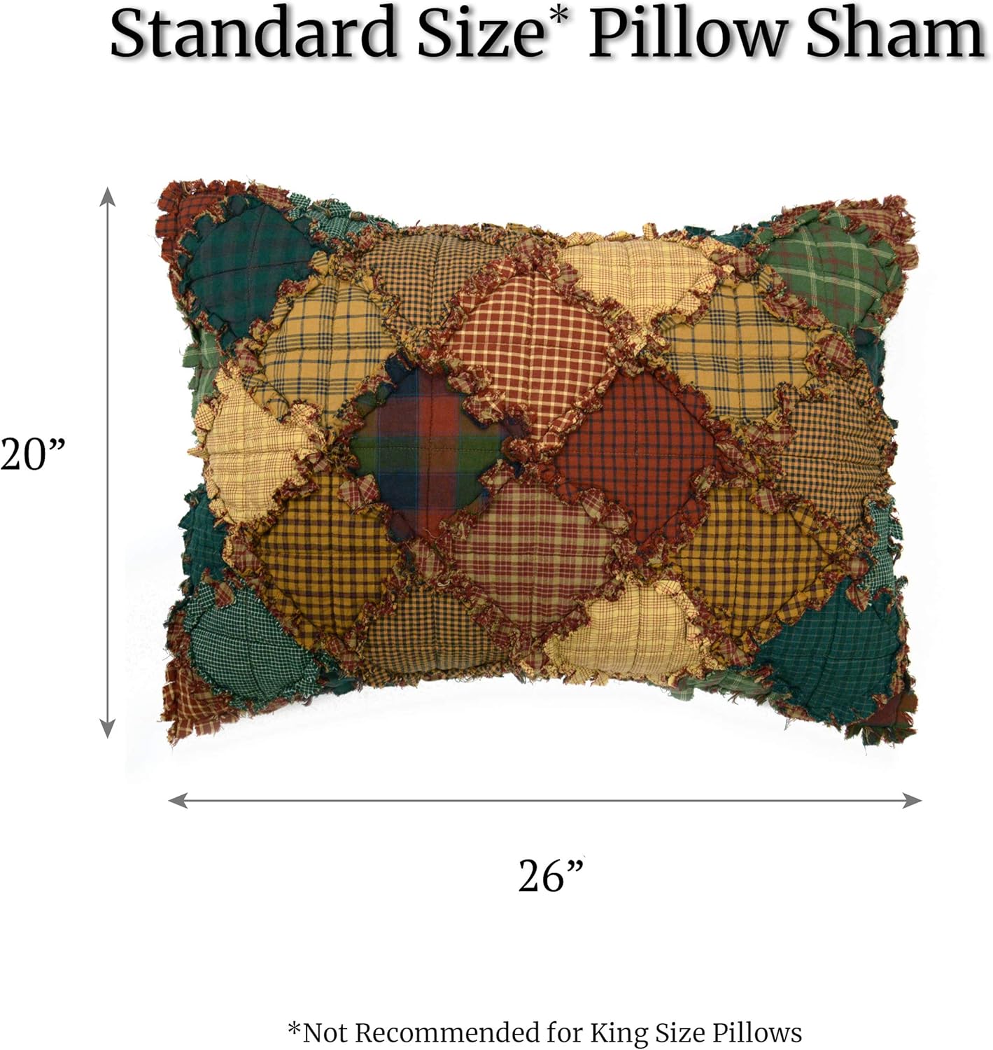 Throw Blanket - Campfire by Donna Sharp - Lodge Decorative Throw Blanket with Patchwork Pattern