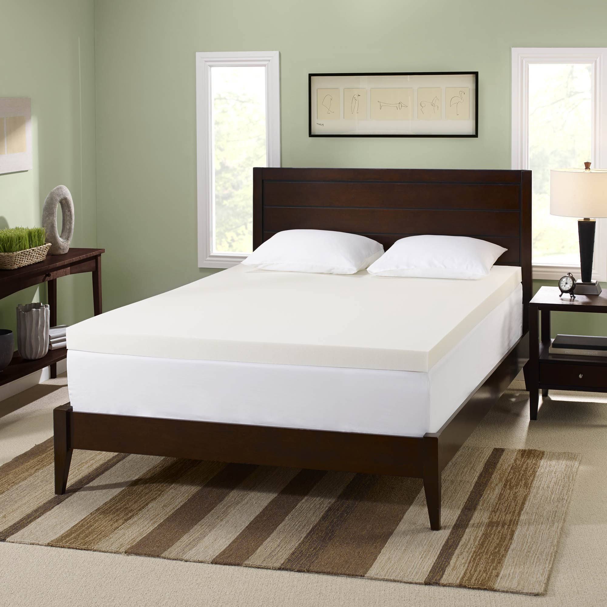 Serta 3-Inch Memory Foam Mattress Topper - White Full