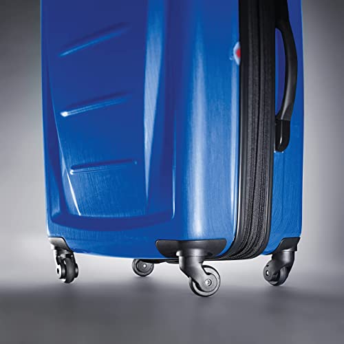 Samsonite Winfield 2 Hardside Expandable Luggage with Spinner Wheels, Brushed Anthracite, Checked-Large 28-Inch