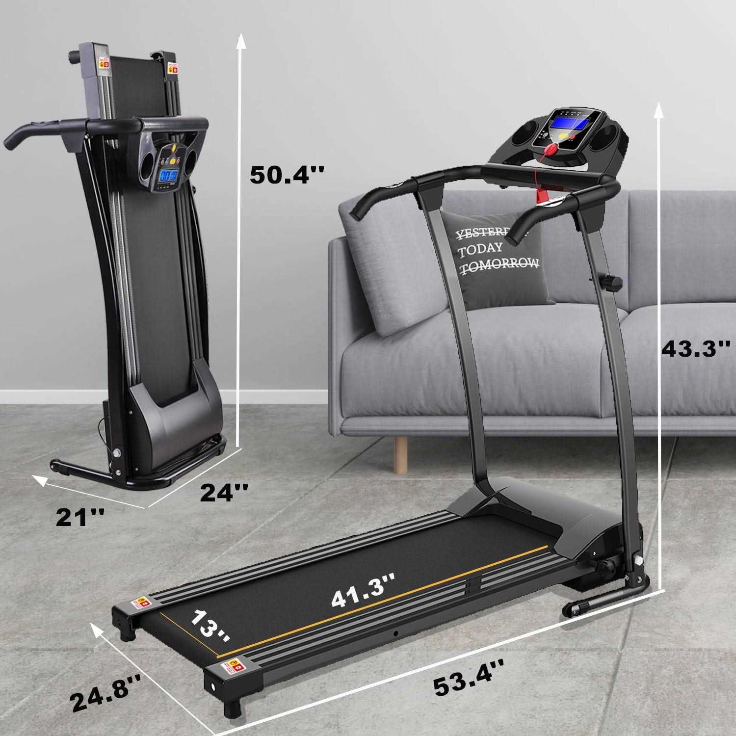 Fyc Foldable Treadmills for Home Electric Running Machine Treadmill for Home Gym Fitness Home - Sports Supplies Online Store