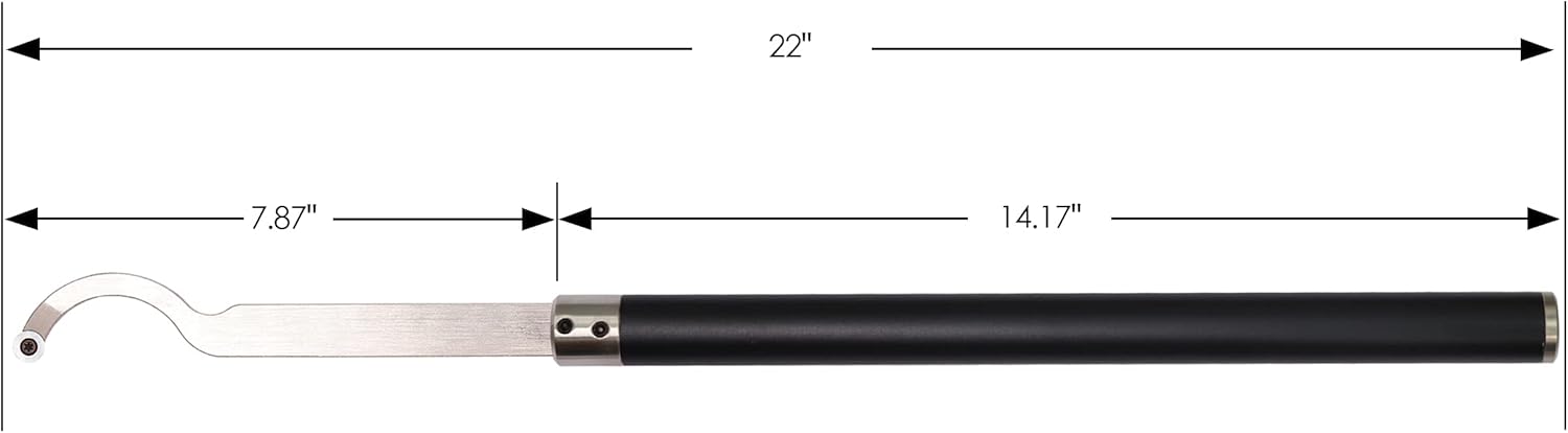 Carbide Tipped Wood Turning tools set Lathe Rougher Finisher Detailer Swan Neck Hollower Parting Tools and Interchangeable Aluminum Alloy Grip Handle