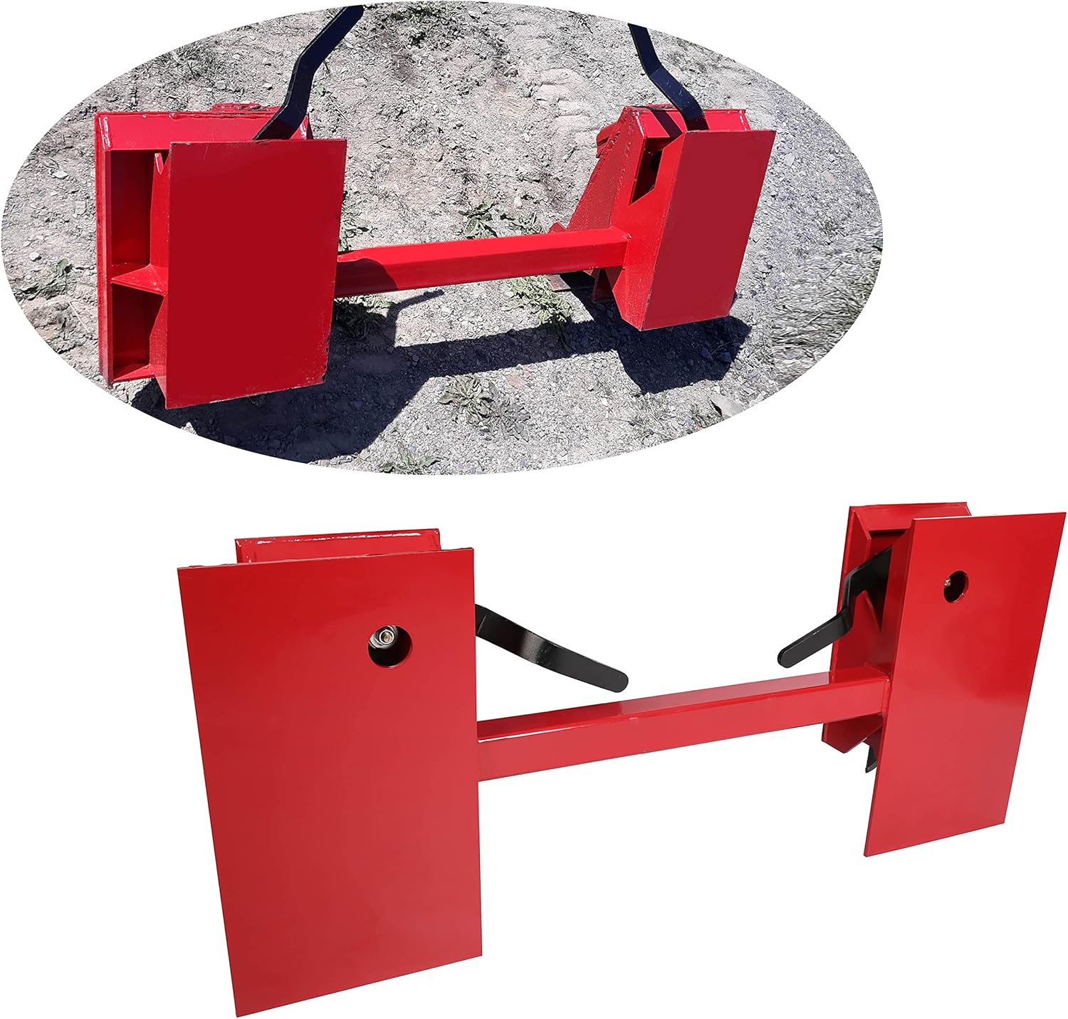 JMTAAT Universal Skid Steer Style Mount Quick Tach Conversion Adapter Plate Bobtach Blank New