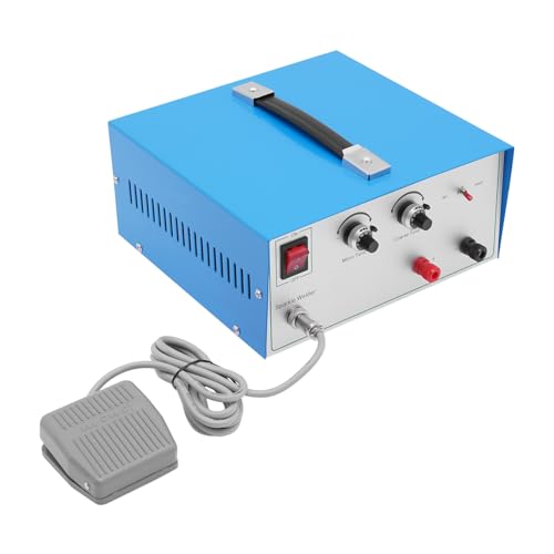 Jewelry Spot Welder Machine, 110V Portable Pulse Sparkle Spot Welder, 600W 80A Electric Spot Welder with Foot Pedal