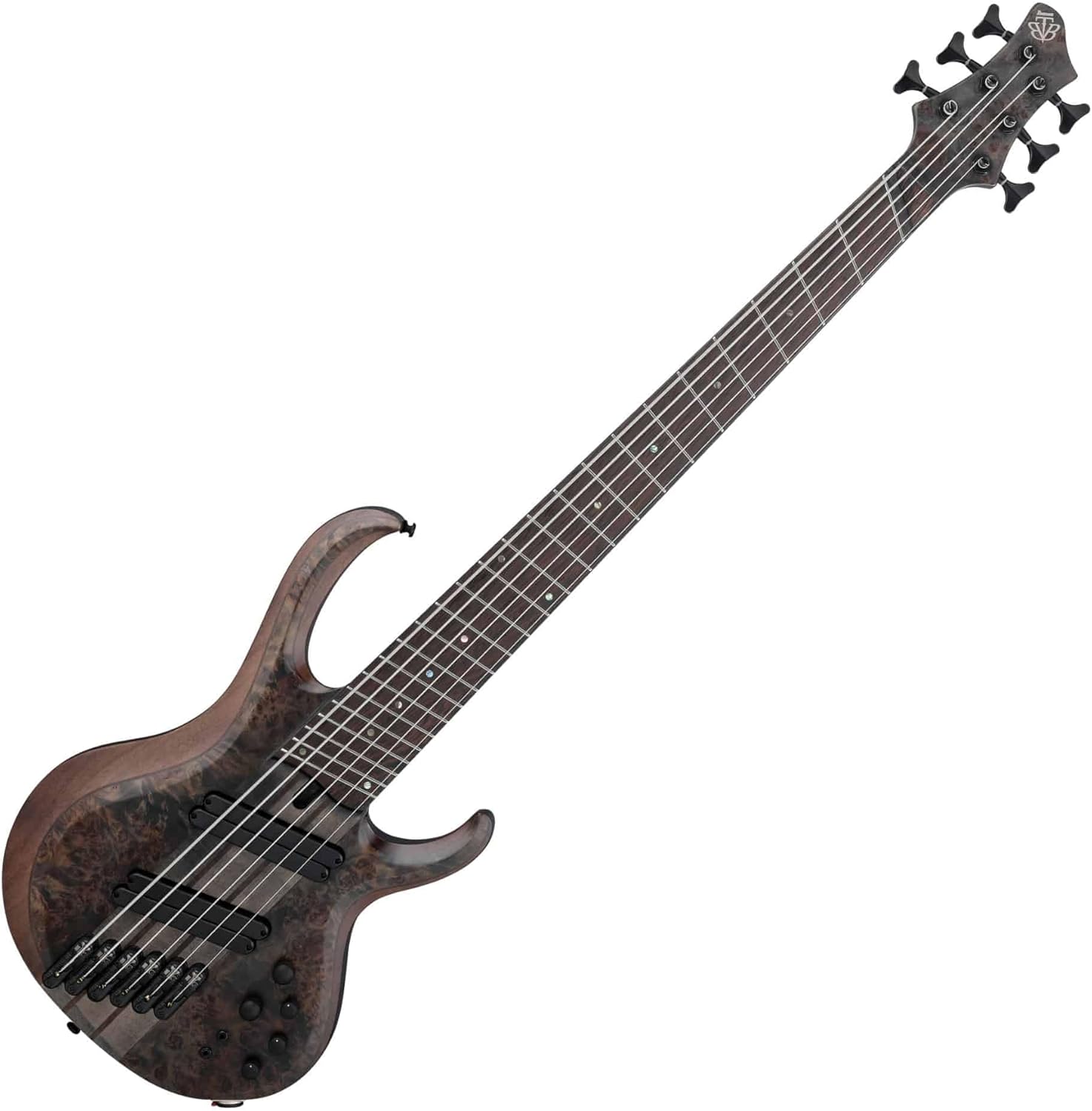 Ibanez BTB806MS Bass Workshop 6-String Bass Multi-Scale Transparent Gray Flat