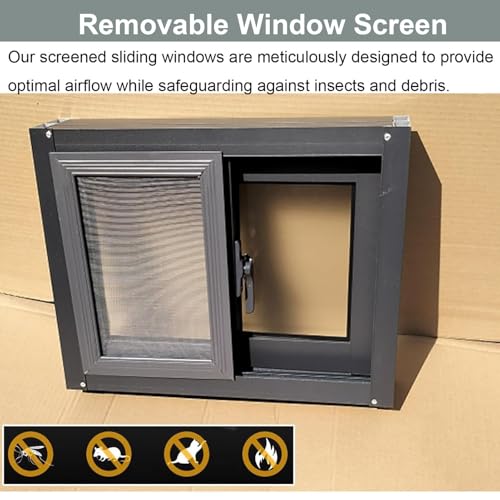 Basement Replacement Window, Bathroom Venting Horizontal Sliding Window, Mobile Home Window