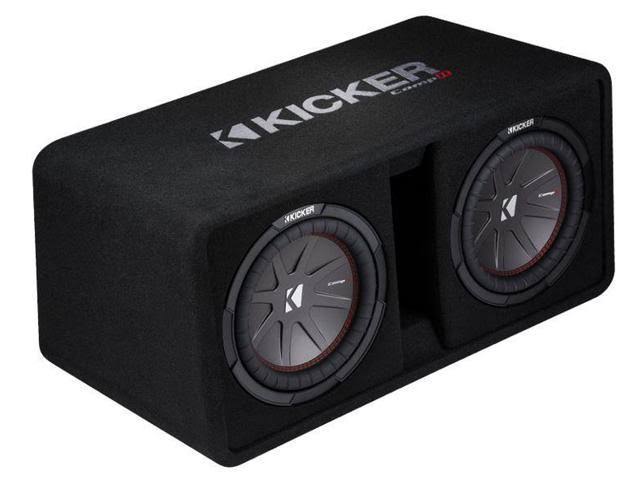 Kicker 43DCWR122 12x22 2000W Car Subwoofers Subs + Box+4000 Watt Mono Amp + Wiring