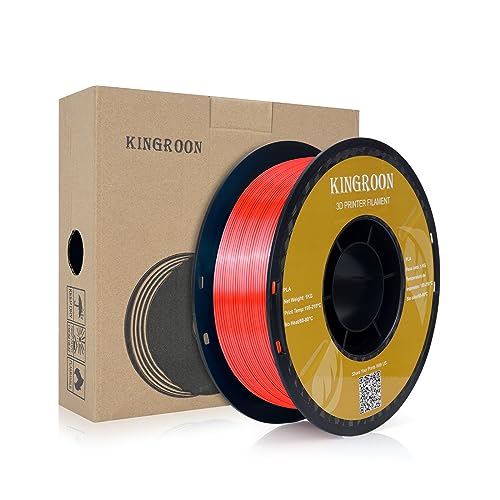 Kingroon Silk PLA Bundle 3D Printer Filament, Dimensional Accuracy +/- 0.03 mm, 10 kg Spool(22lbs)