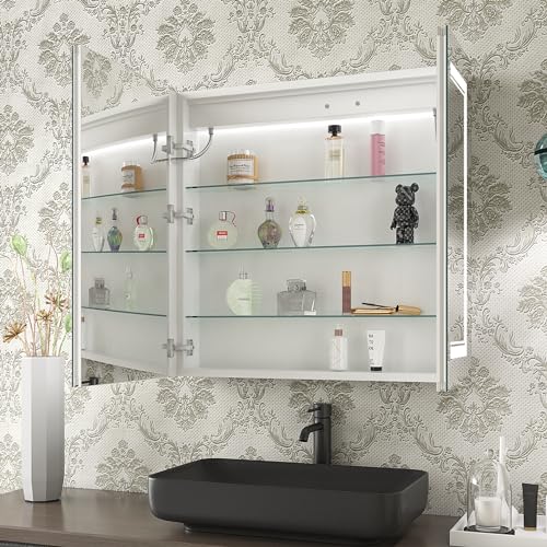 36x30 Inch Led Bathroom Medicine Cabinet Mirror