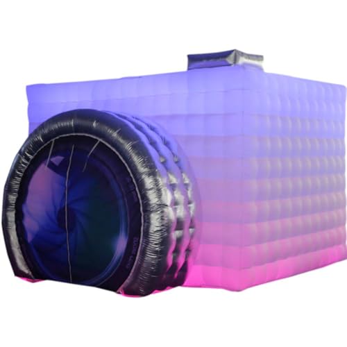 SAYOK Inflatable Party Tent Inflatable Nightclub White Inflatable Camera Photo Booth Enclosure Inflatable Cube Tent for Event, Show, Exhibition, Bars