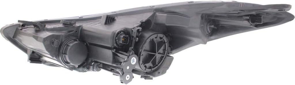 CarLights360: Fits 2011 2012 2013 Hyundai Elantra Headlight Assembly Passenger Side w/Bulbs Black Housing CAPA Certified For HY2503161