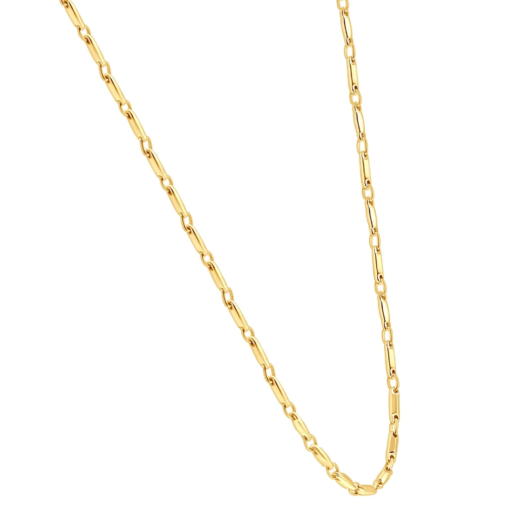 Pompeii3 14k Yellow Gold Women's 24" Chain Necklace 10 Grams 2.5mm Thick