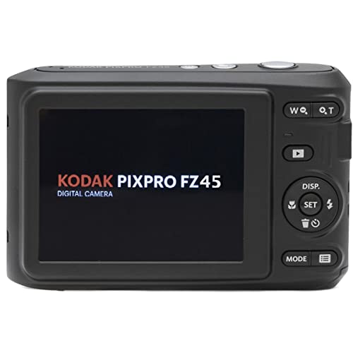 Kodak PIXPRO FZ45 Friendly Zoom 16MP Full HD Digital Camera, White, Bundle with 32GB Memory Card and Camera Bag