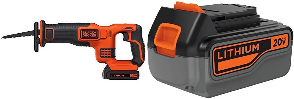 BLACK+DECKER 20V MAX* Cordless Reciprocating Saw Kit (BDCR20C)