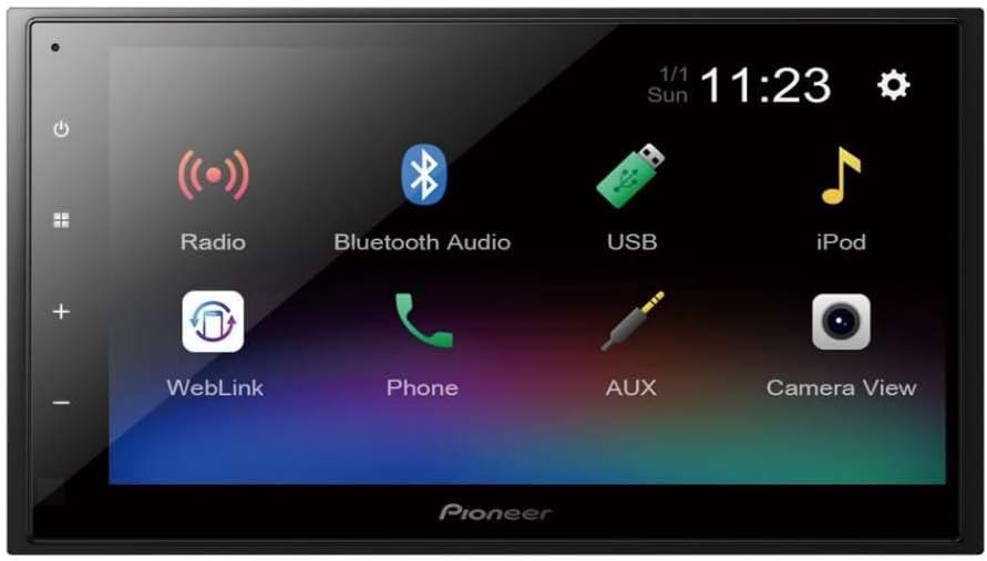 Pioneer DMH-341EX - 6.8" Capacitive Touch Panel, AV Unit with Bluetooth