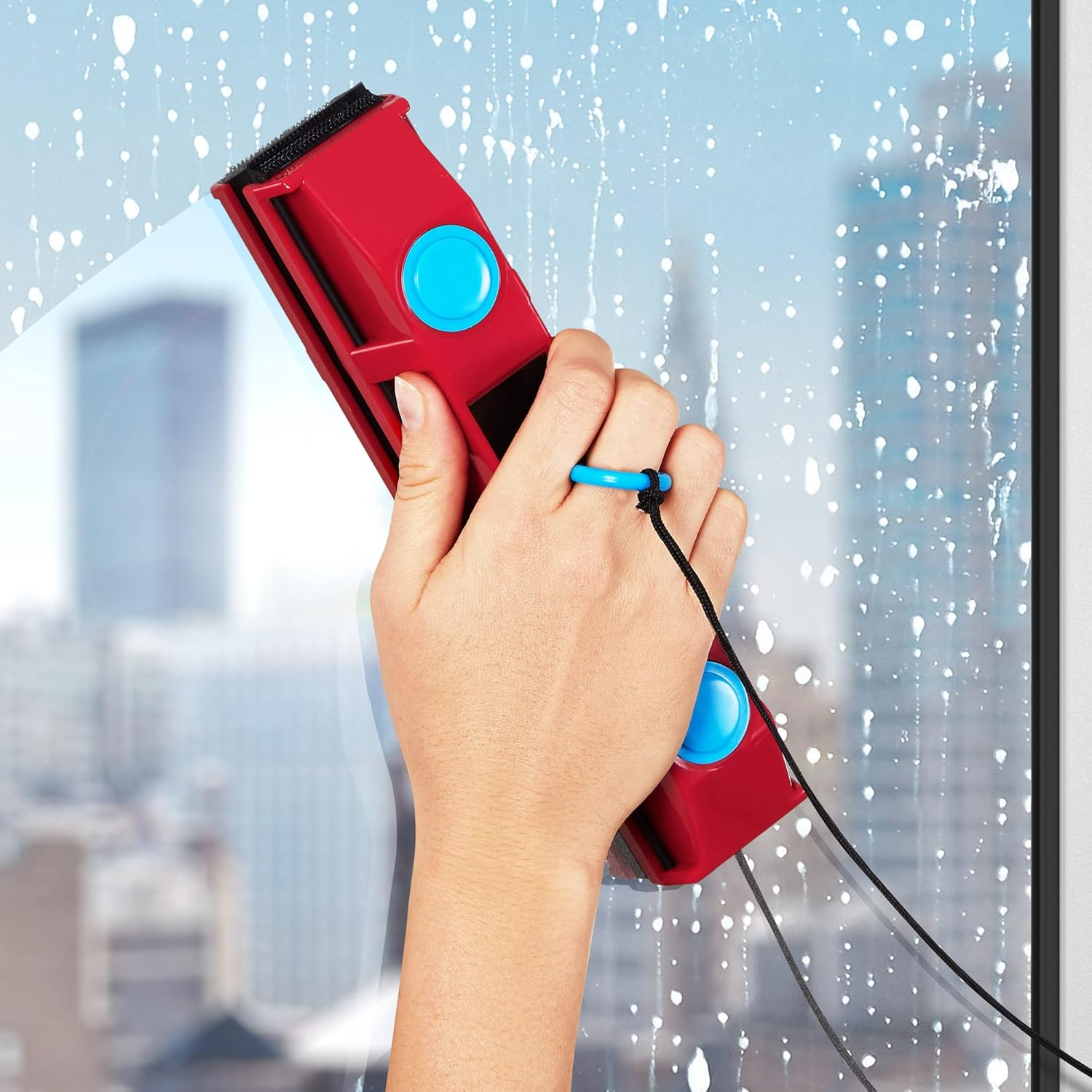Tyroler Bright Tools The Glider D-2 Magnetic Window Cleaner for Double Glazed Windows. Fit to 0.3in - 0.7in Window Thickness. Glass Cleaner Pack of 2